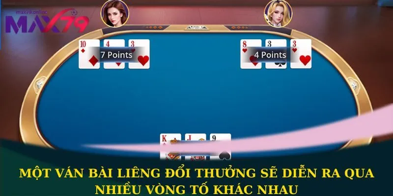 Một ván bài liêng đổi thưởng