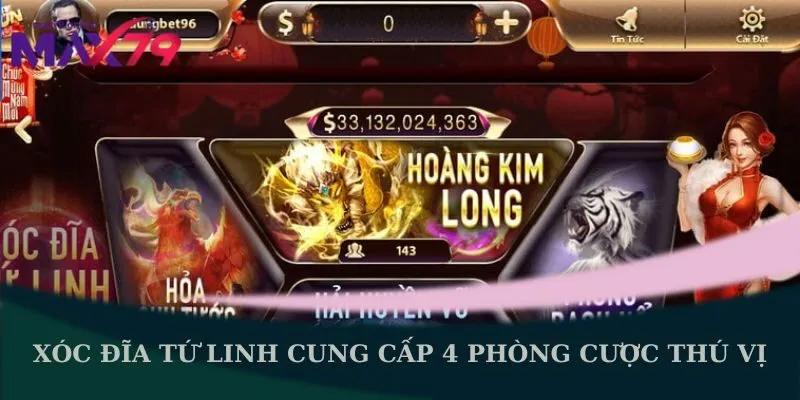 Xóc đĩa tứ linh 